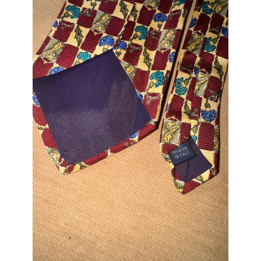 3Ties; Stafford, J.. Ferrar, Floral Tie made in Italy